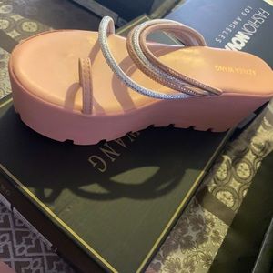 Stylish summer platform sandals